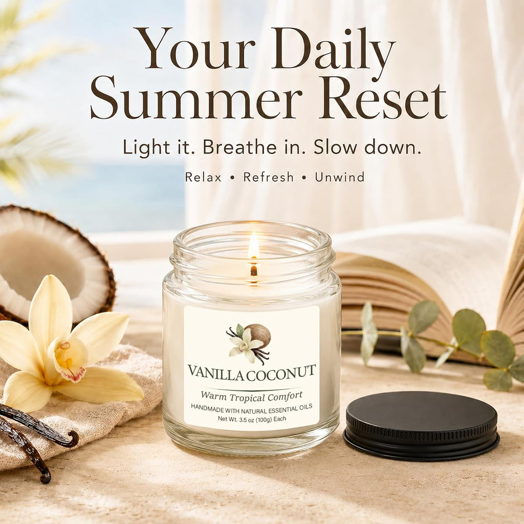 21 oz Scented Candles Set, 6 Pack Soy Candles - Set of 6