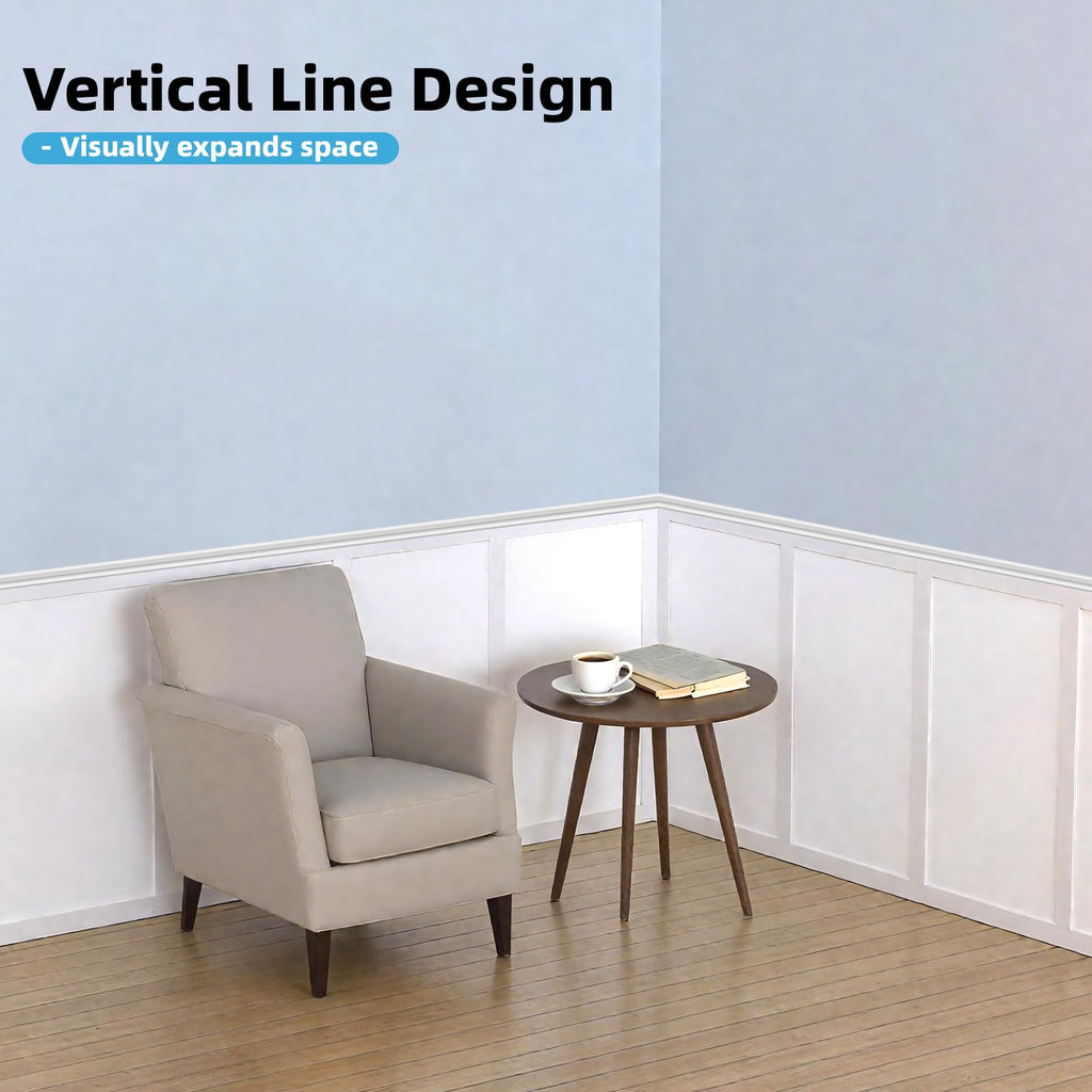 MDF Premade Paintable Board and Batten Wainscoting Kit, 189 x 54 in