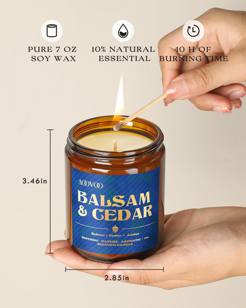 4 Pack Winter Candles Set - 28 oz Candle Gift Scented