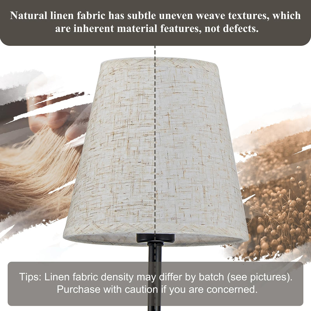 Matt Black Modern Linear Chandelier with White Fabric Shades