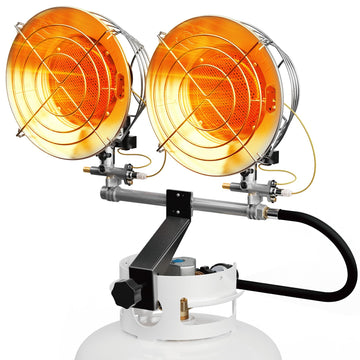 BTU Portable Propane Heater, Double Tank Top Outdoor Patio Heaters