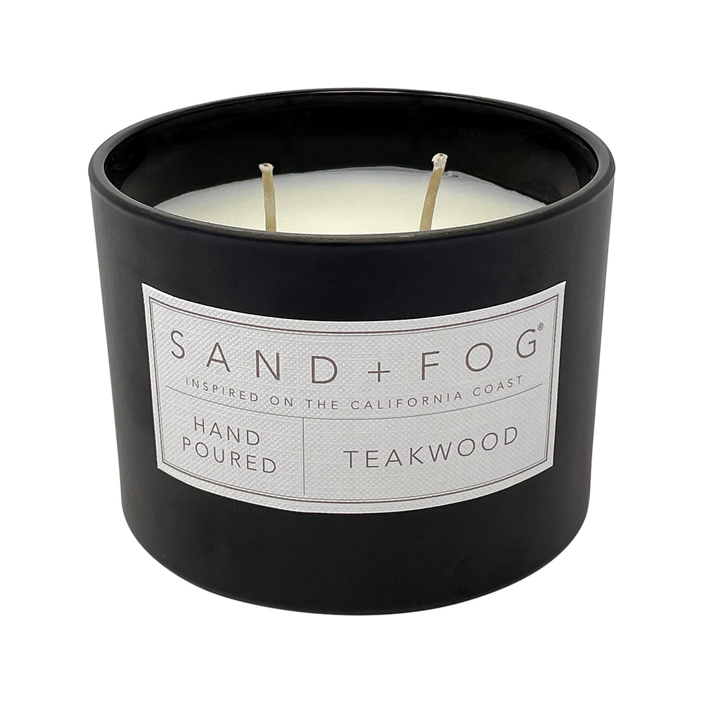 Scented Candle - Teakwood - Additional Scents and Sizes - 100% Cotton Lead-Free Wick - Luxury Air Freshening Jar