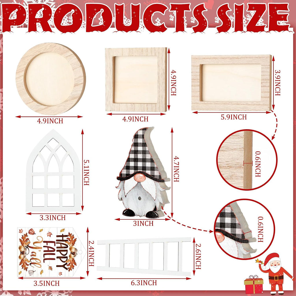 Fall Tiered Tray Decor Set Interchangeable Halloween Decor - Set of 101