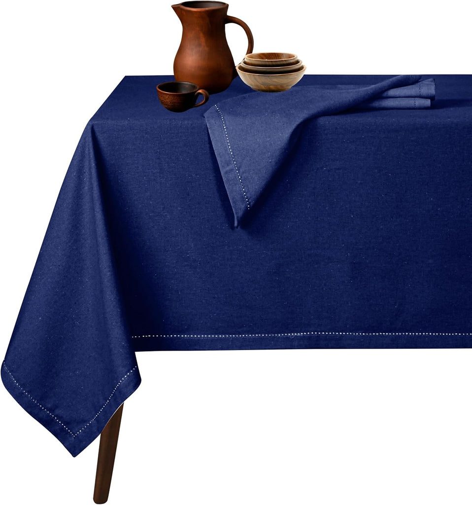 Cotton tablecloth - Ink Blue
