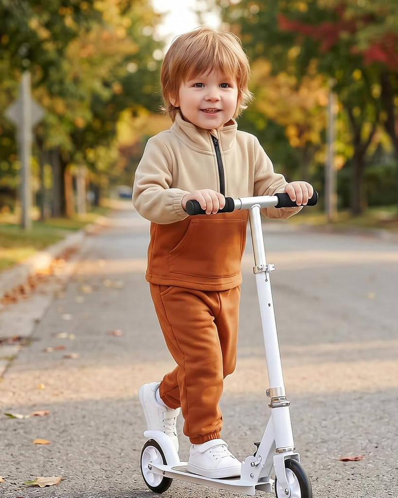 Toddler Baby Boy Clothes Color Block Long Sleeve Zipper Sweatshirt Tops + Pants Fall Winter Outfits Set
