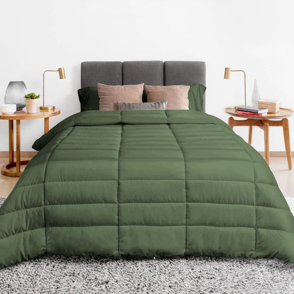 1 Piece Luxury Long Box Pattern Comforter Premium |Super Soft 450 GSM All Season, 1000 Thread Count, 100% Egyptian
