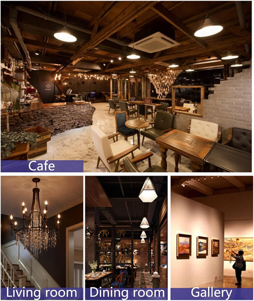 G95 Globe Light Bulbs, 4 Watt (40 Watt Equivalent) Non-Dimmable Clear Filament LED Light Bulb, Glass Edison Style