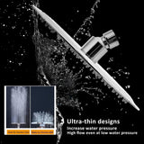 Rain Shower Head, Ultra-Thin Design-Pressure Boosting, Awesome Some Experience