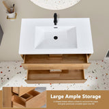 36 in. Floating Bathroom Vanity in Natural Oak