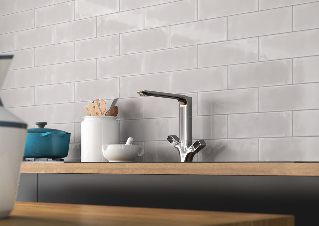Glossy Bullnose Ceramic Subway Wall Tile|Urbano Dusk | 4" x 12"