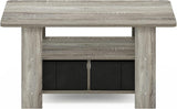 Andrey Coffee Table with Bin Drawer, French Oak Grey/Black