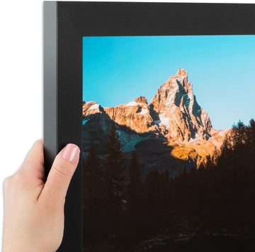24x36 Poster Frame, 1.25" Black Custom Picture Frame for 24 x 36 Photos, Comes with Plexi Glass and Corrugated