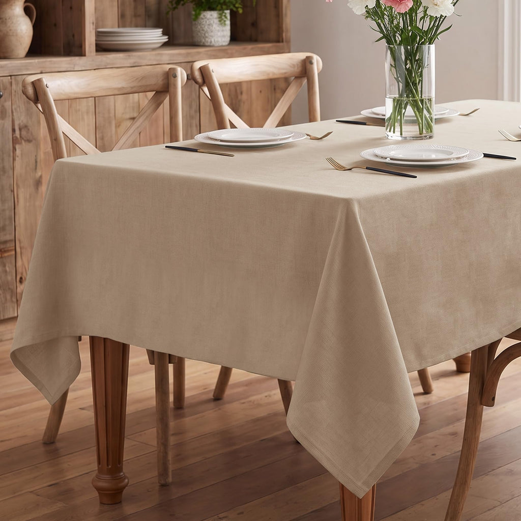Textured Table Cloth Rectangle 60x84 Inch Kitchen Decor