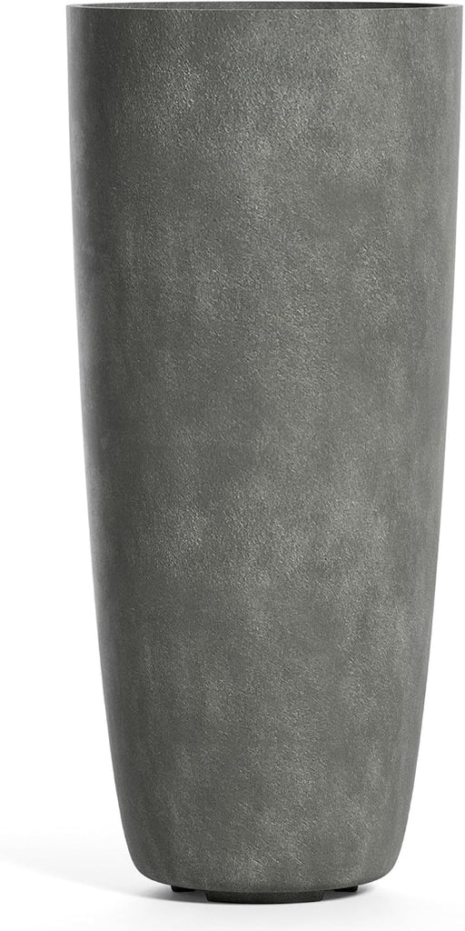 Lofto Tall Indoor/Outdoor Planter, 16x36in Grey Stone