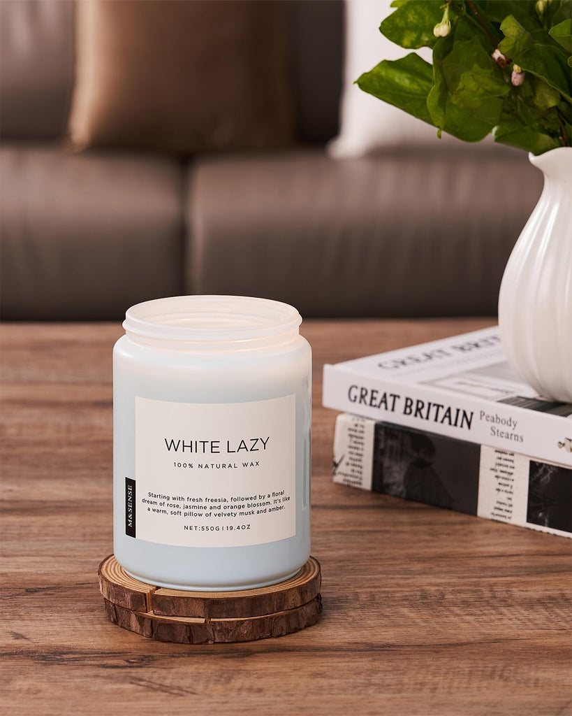 Clean Cotton Scented Candles - 19.4oz Natural Soy Wax