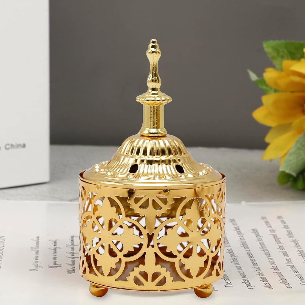 Arabic Incense Burner Metal Vintage Incense Holder Aroma Incense Burner Iron Art Incensestick Decorative Incense