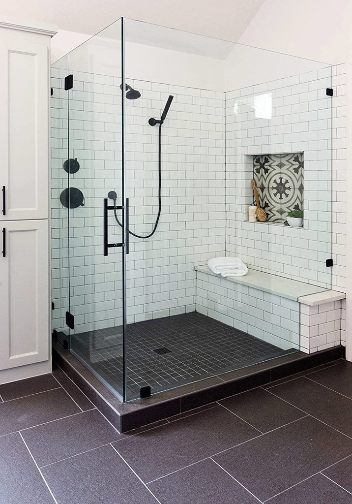 Custom Absolute Black Granite Doorway Threshold (Marble Saddle) Polished for Shower Curb, Floor Transition, Bathroom