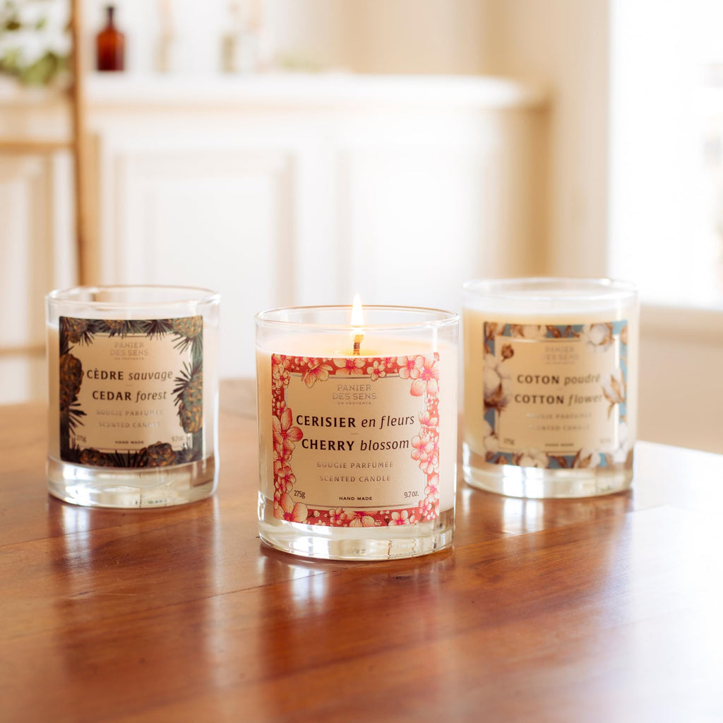 Cotton Flower Scented Candle Gift for Women, 9.7 oz