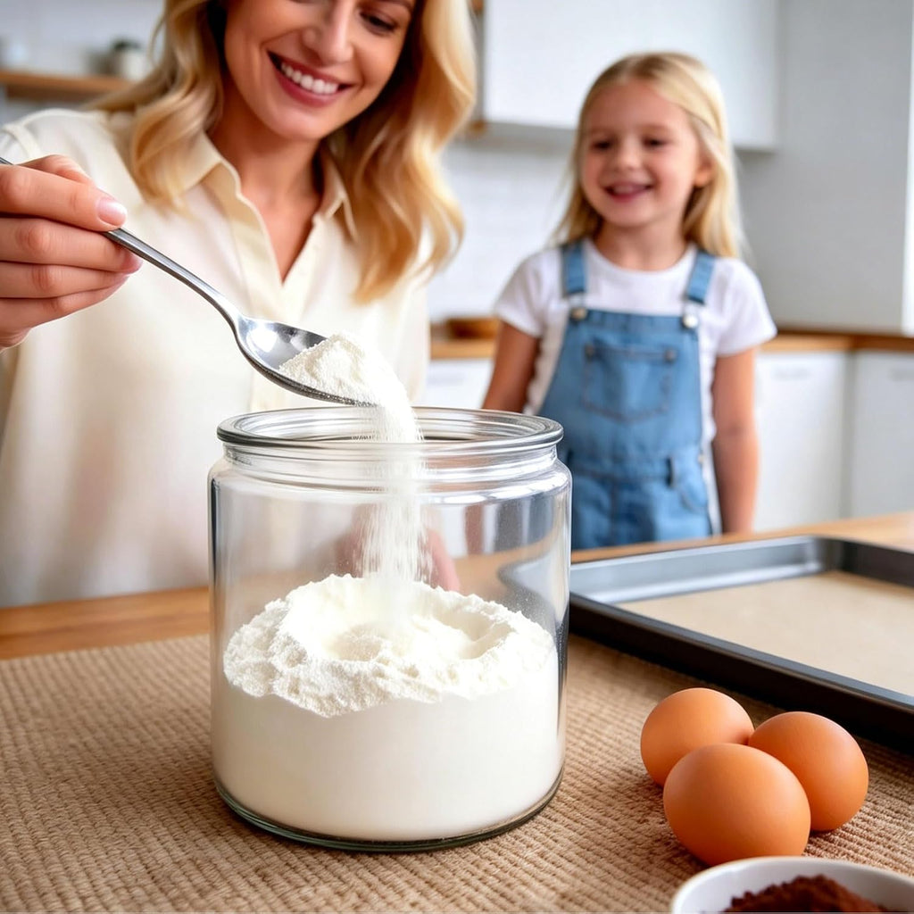 1 Gallon Glass Jar with Lid, Airtight Cookie Jar with Wide Mouth