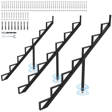 7-Step Stair Step Riser with Reinforcing Support Legs, 3 Packs