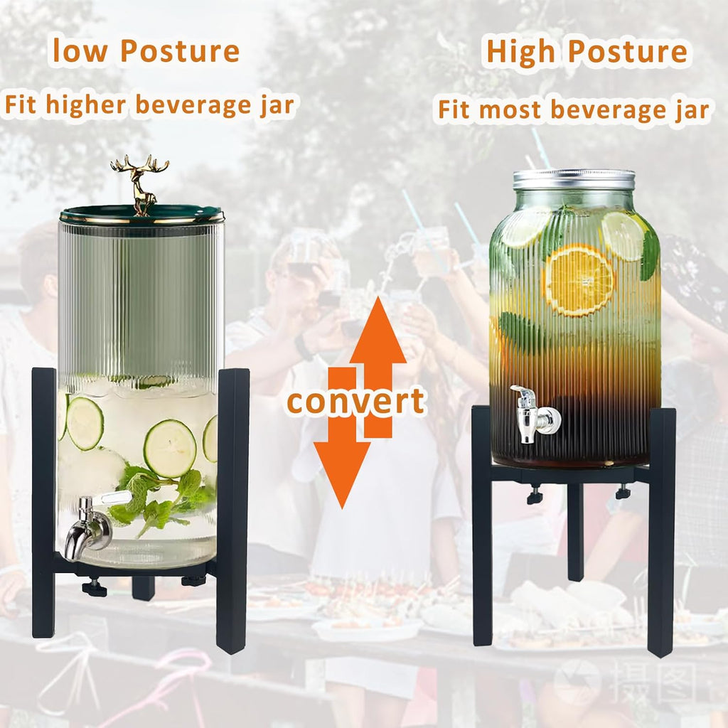Drink Dispensers Stand For Party. Universal Beverage Dispensers Stand Adjustment Range 7.1 to 11.5 inches Wide