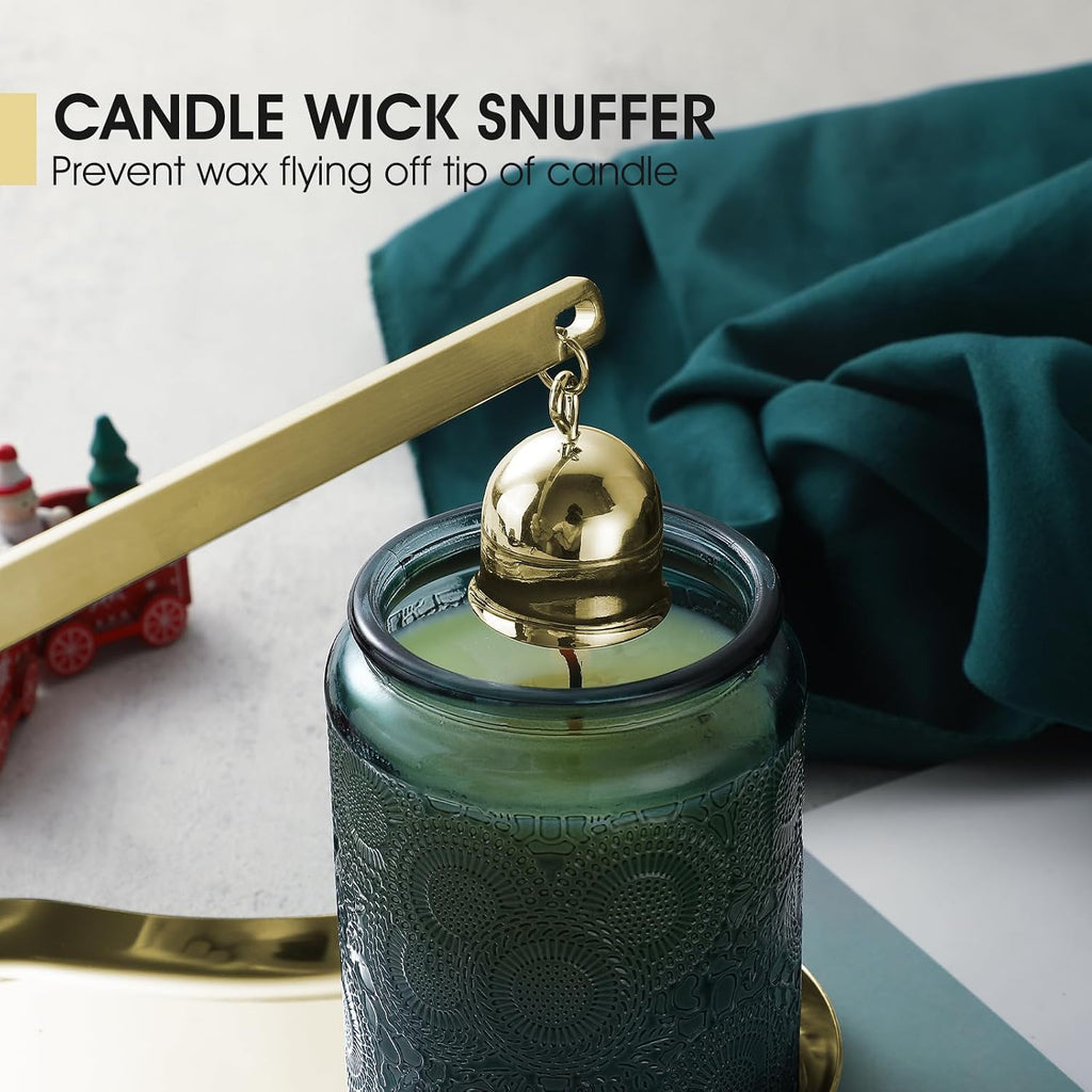 Candle Wick Trimmer, Candle Snuffer, Wick Dipper and Tray Holder