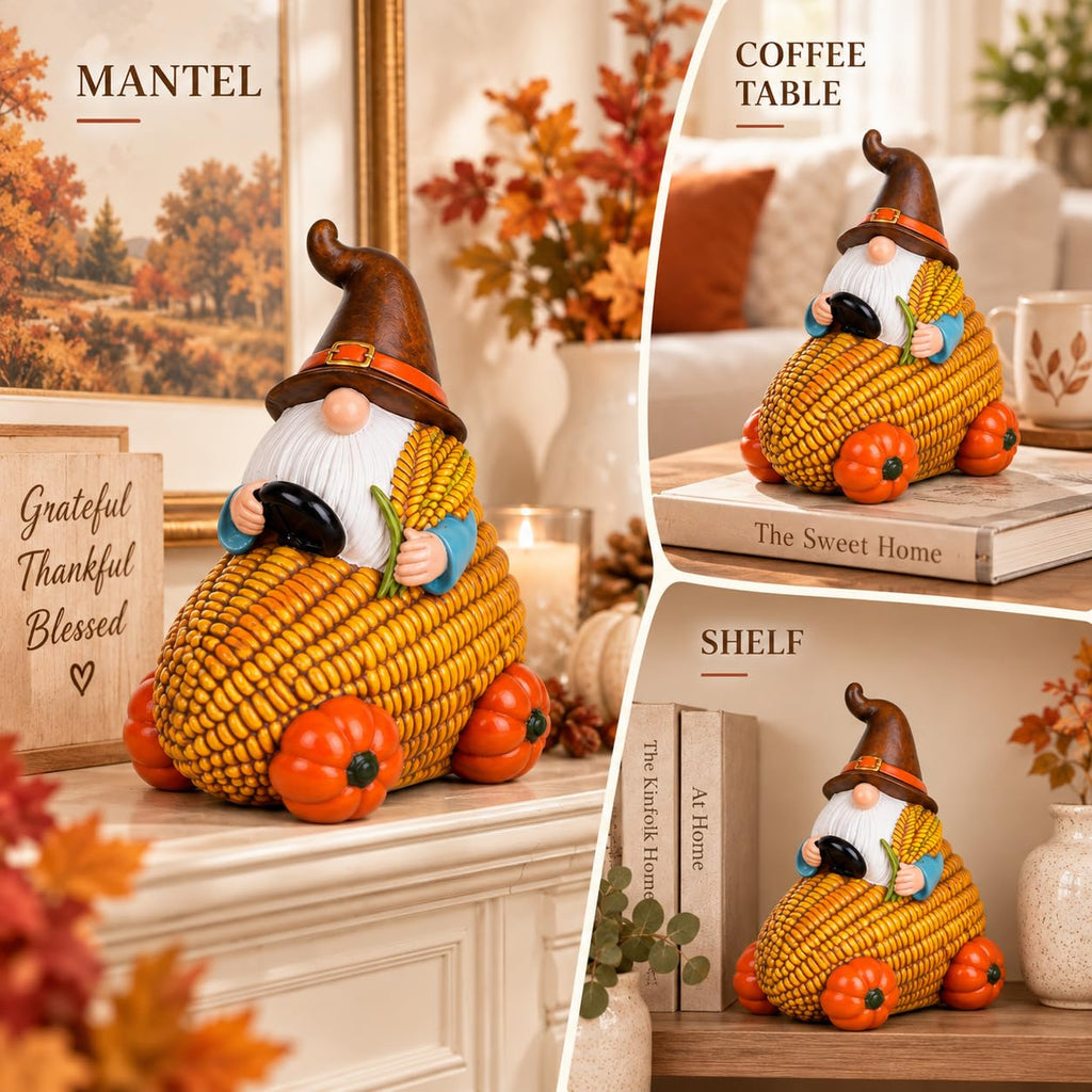 Fall Figurine, Thanksgiving Harvest Table Decor