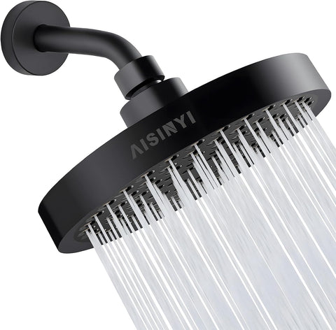 High Pressure Rainfall Shower Head, 6 Inches Luxury Modern Showerhead with Perfect Adjustable Replacement