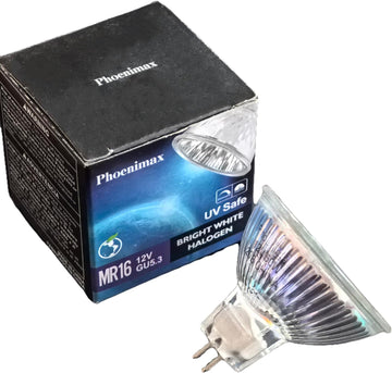 6PCs MR16 12V 50W EXN High Output 800LM Halogen Bulb GU5.3 Pin Base, 2-Inch 38° Beam Angle, UV Stop Tempered Glass