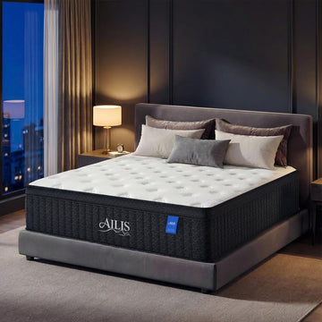 King Mattress,14 Inch king size Mattress in a Box, Medium Firm Hybrid Mattress with Individually Wrapped Pocket