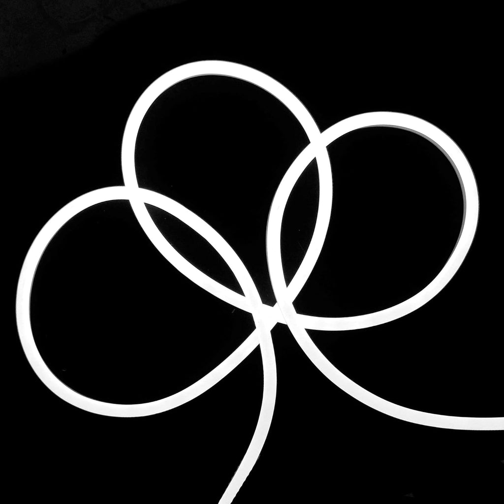LED Commercial Grade Flexible Christmas Rope Lights - Pure White - White Wire