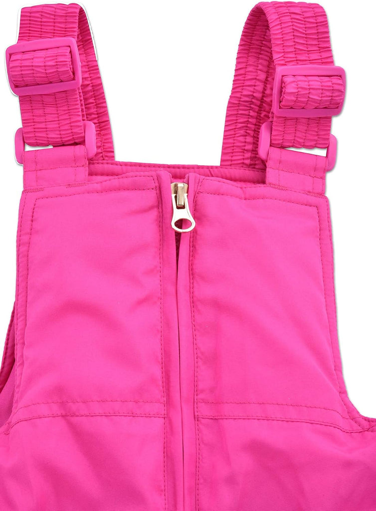 Girls' Bib Snow Pants and Ski Jacket Water-resistant Snowsuit for Kids Winter Jacket for Girls Hooded