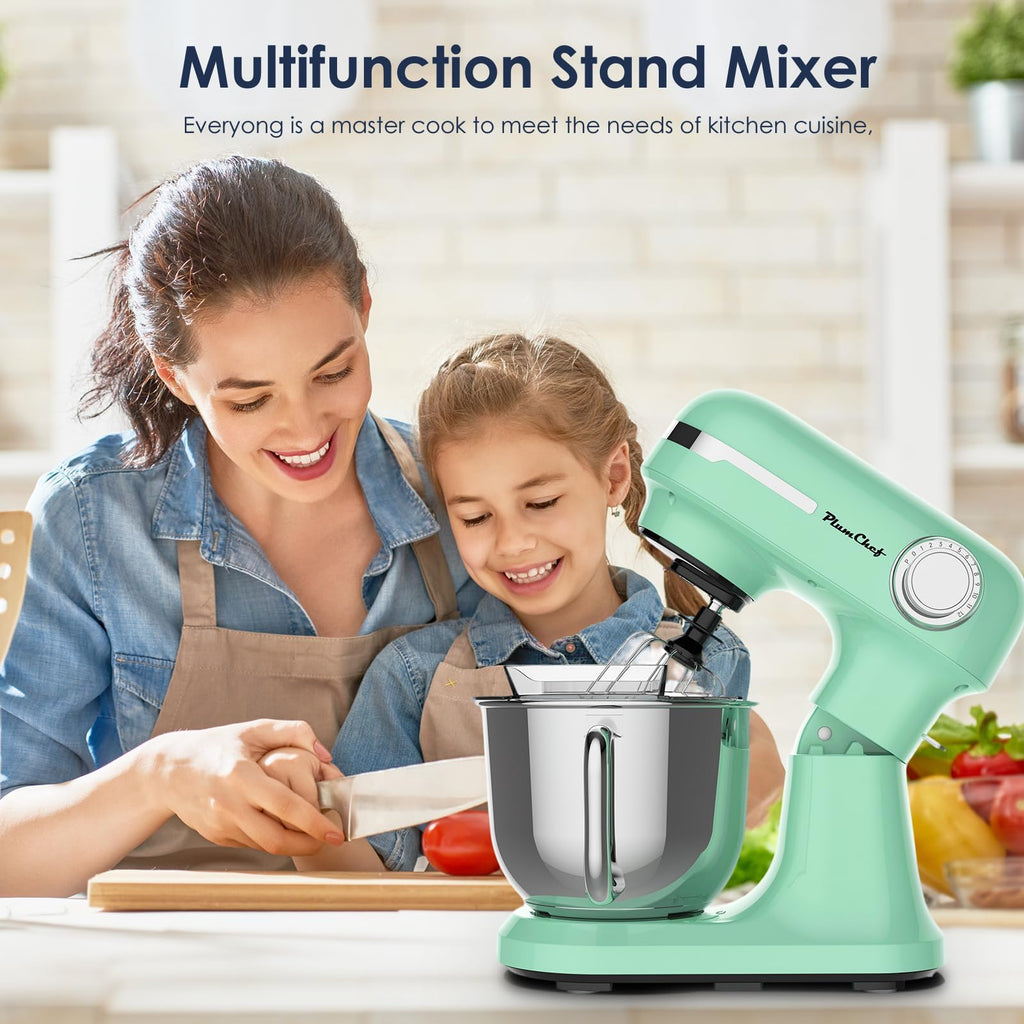 5.5QT Electric Stand Mixer,Tilt-Head Food Mixer(Green)
