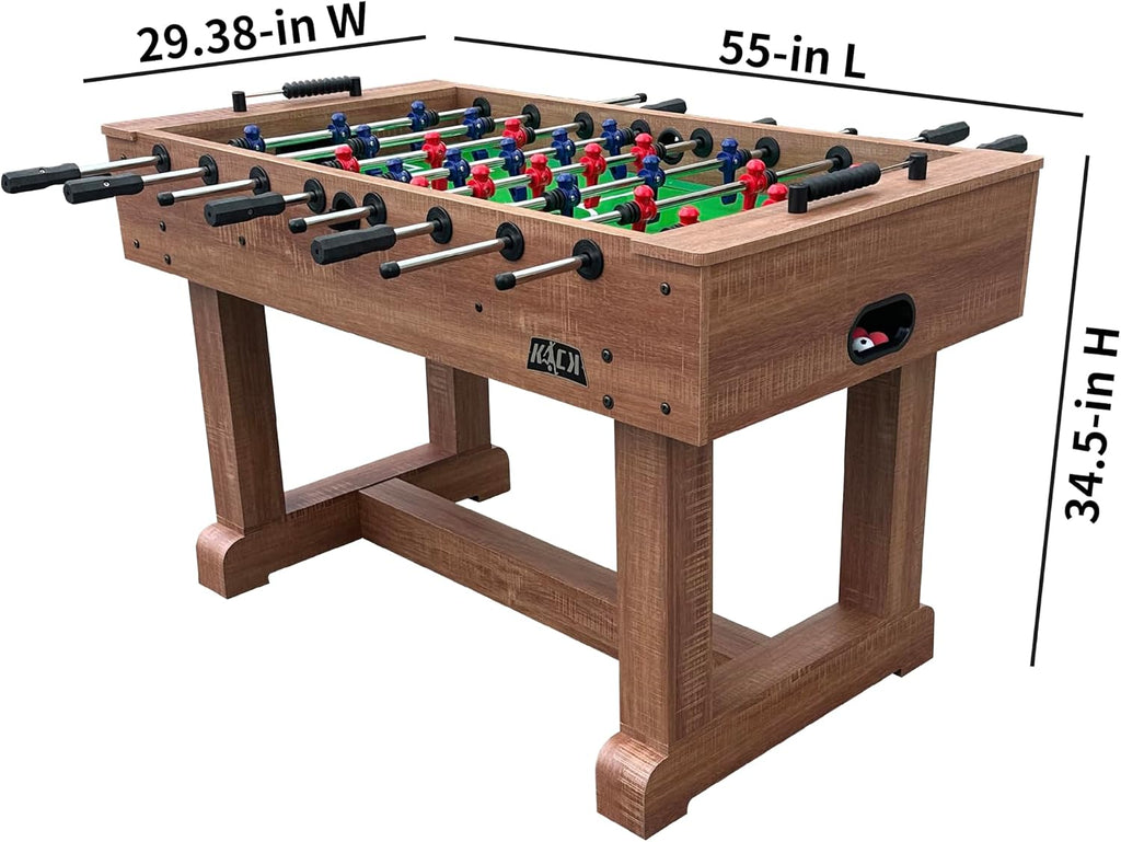55" Foosball Table - Professional Full-Size Indoor Game Table