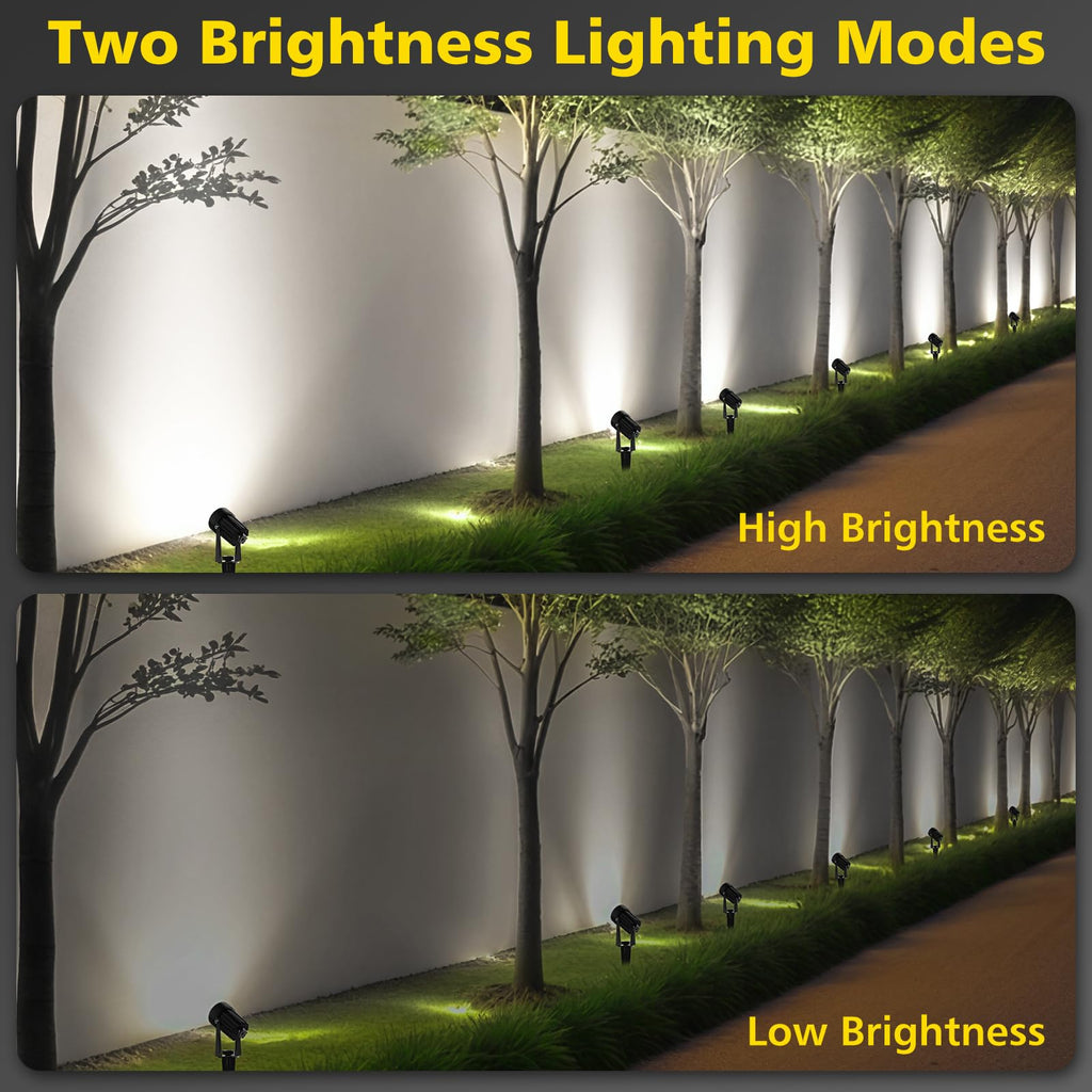 Solar Spot Lights Outdoor, Dual Head Solar Spotlights, Cool White