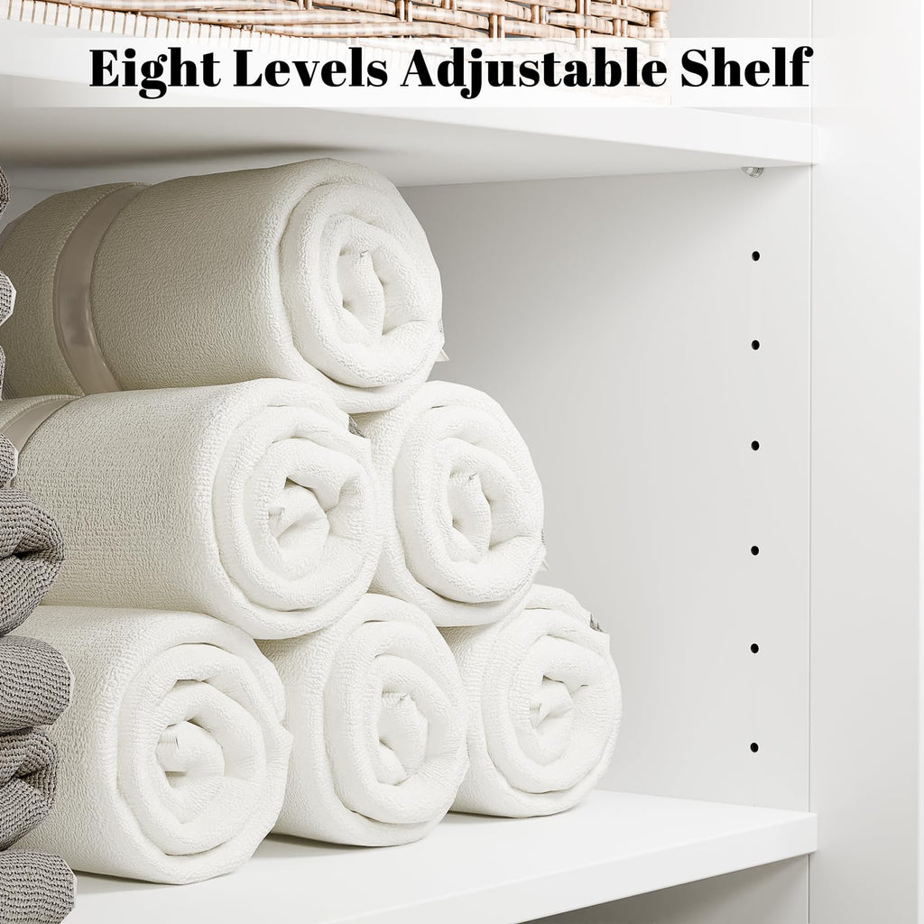 Arched Double Tilt Out Laundry Hamper Cabinet with 2 Storage Baskets