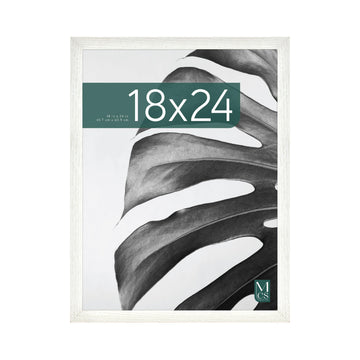 Studio Gallery Poster Frame, 18x24, White Woodgrain, 1-Pack