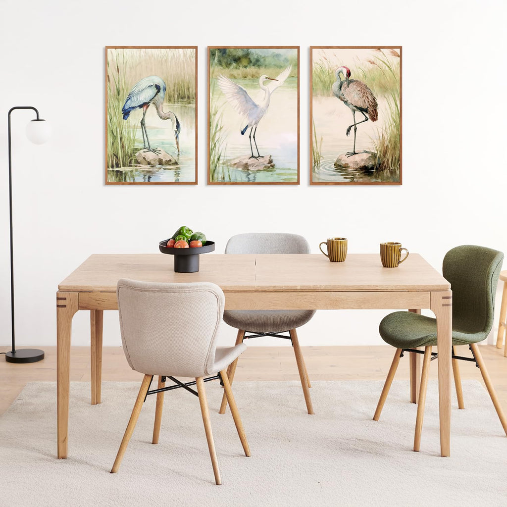 Blue Heron Wall Art Coastal Birds Wall Decor Sea Bird Art Prints