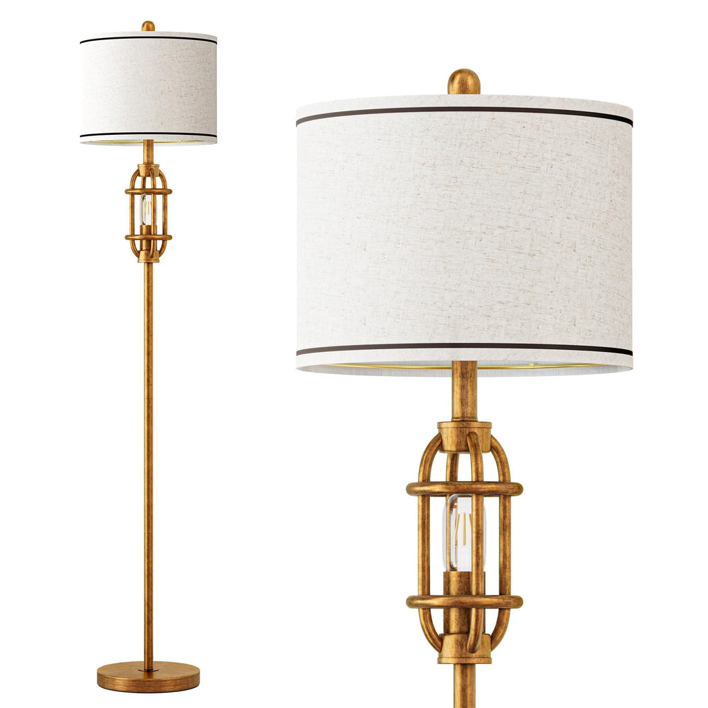 Floor Lamps, 62.5'' Farmhouse Tall Lamp with 2 Light Source