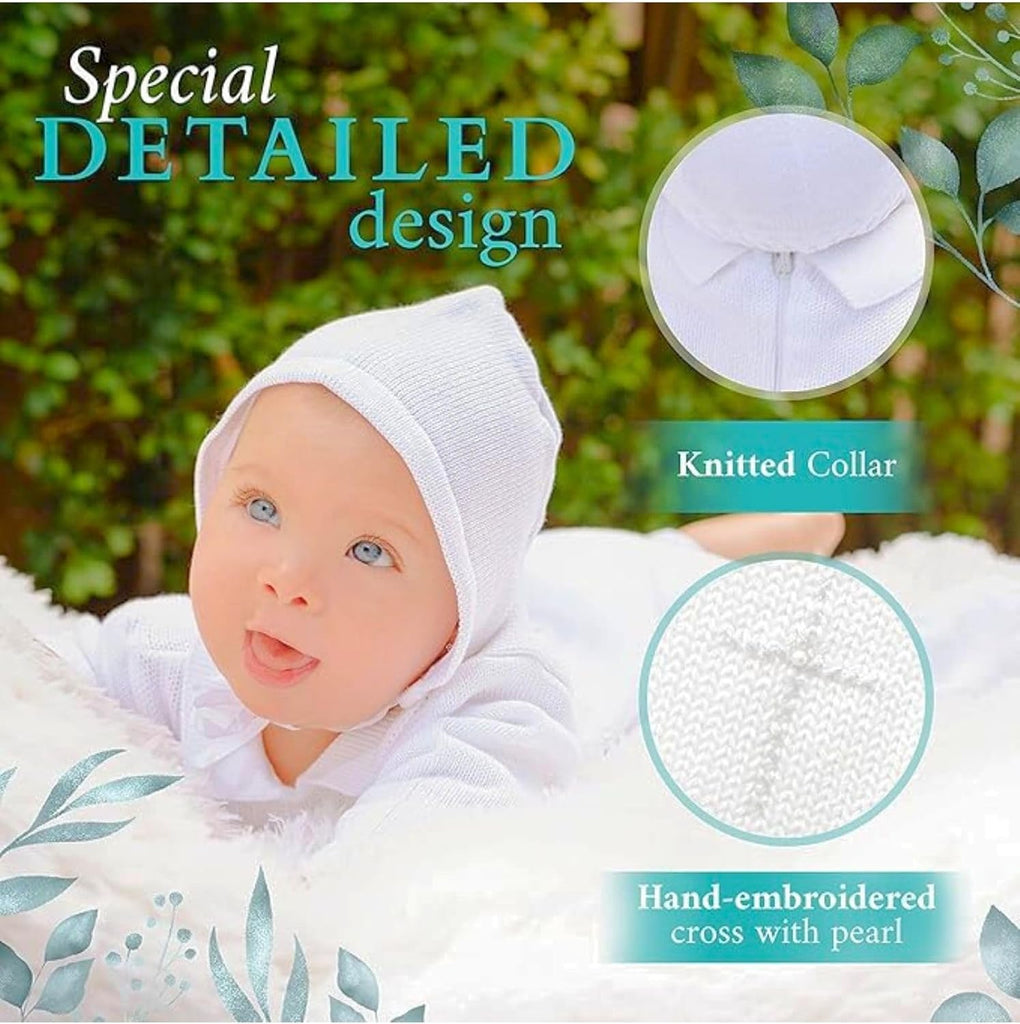Baby Boys Formal Classic - Baptism Outfit with Bonnet