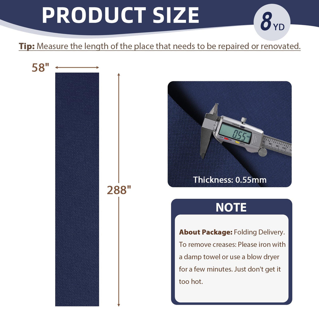 Waterproof Canvas Fabric by The Yard Outdoor Oxford Upholstery Fabric