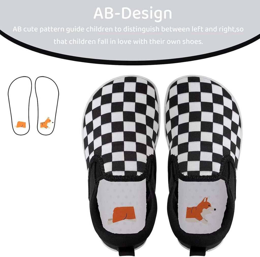 Toddler Little Kid Wide Barefoot Shoes Boys Girls Minimalist Slip On Sneakers Canvas Walking Shoes Fit Naturally Zero