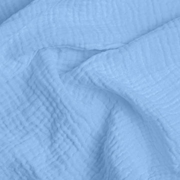 Double Gauze Cotton Fabric by the Yard, Cotton Muslin Fabric for DIY Craft & Sewing Material Like Dress, Towel