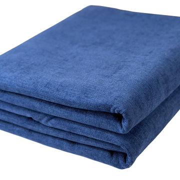 Premium Upholstery Chenille Fabric by the Yard - Thick & Soft Textured Fabric for Chairs, Sofa & Home Decor (Navy