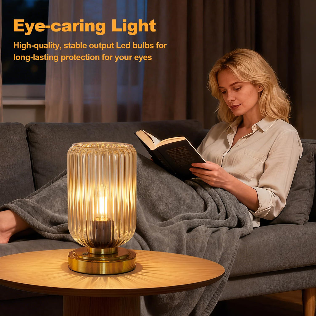 Cordless Table Lamp, Touch Stepless Dimmable, Modern