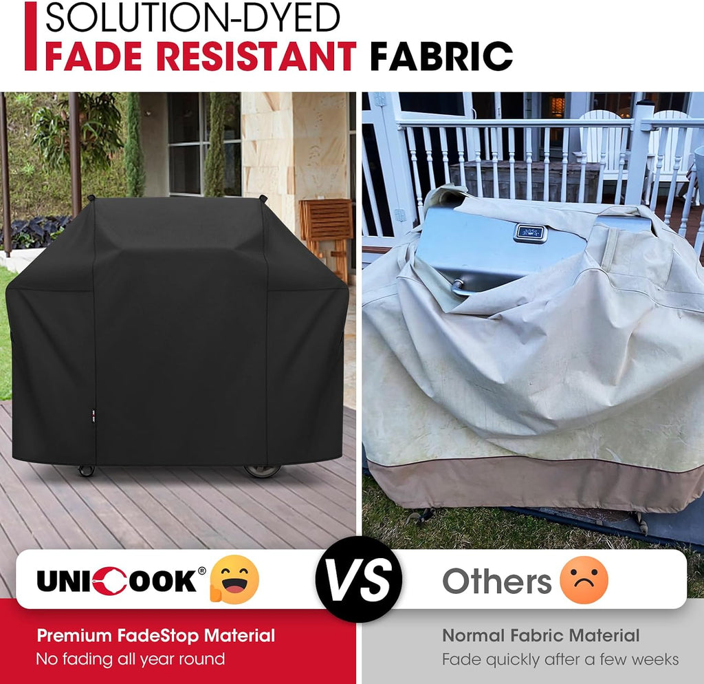 58 Inch Grill Cover for Weber Genesis II, LX 300 Series and Genesis 300 Series Gas Grills, Heavy Duty Waterproof Fade