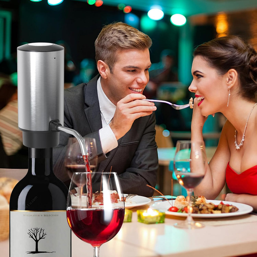 Wine Aerator Electric Wine Decanter Automatic Wine Aerator, Wine Dispenser withUSB TYPE-C Rechargeable for Wine