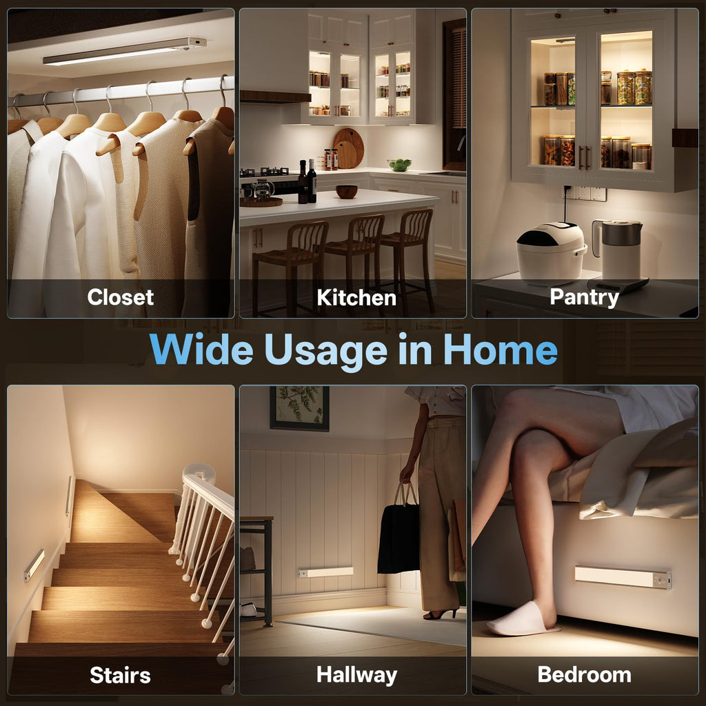 14inch Under Cabinet Lighting Wireless,Motion Sensor Light Indoor