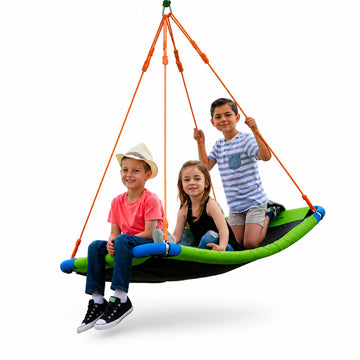 Platform Swing - Large Rectangle Saucer Swing for Kids and Adults