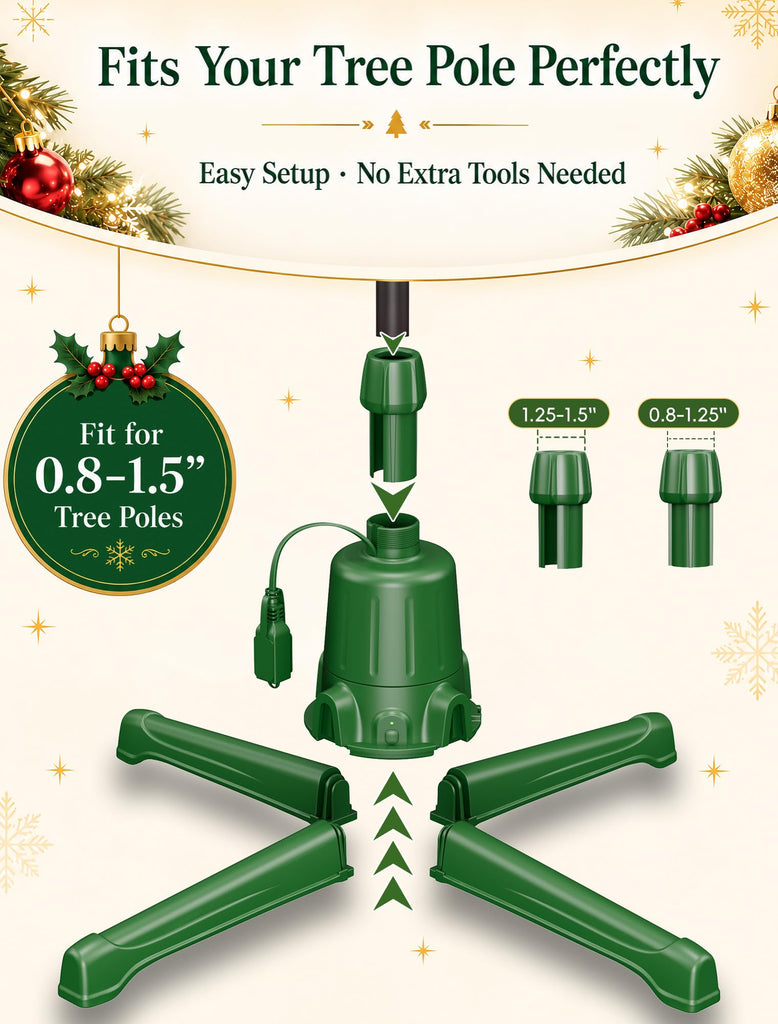 Rotating Christmas Tree Stand for 9 ft Artificial Trees
